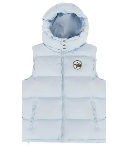 Baby Blue Noneofus Puffer Vest