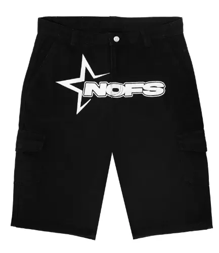 Black NOFS Cargo Shorts