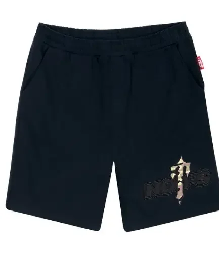 Black Nofs X Trapstar Camo Shorts