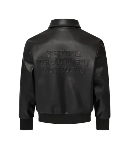 Black Noneofus Leather Jacket