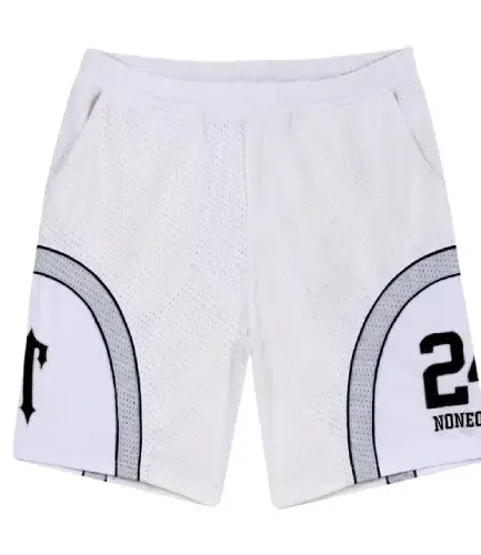 White Noneofus x Trapstar NFL Shorts